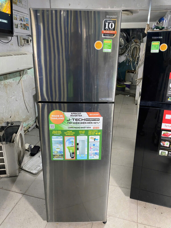 Tủ lạnh Sharp Inverter 253 lít SJ-X281E-SL