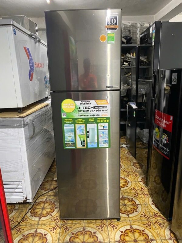 Tủ lạnh Sharp 271L SJ-X281E-SL Inverter Bạc