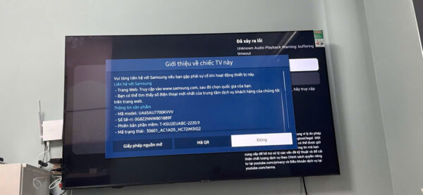 Smart Tivi Samsung 4K 65 inch UA65AU7700