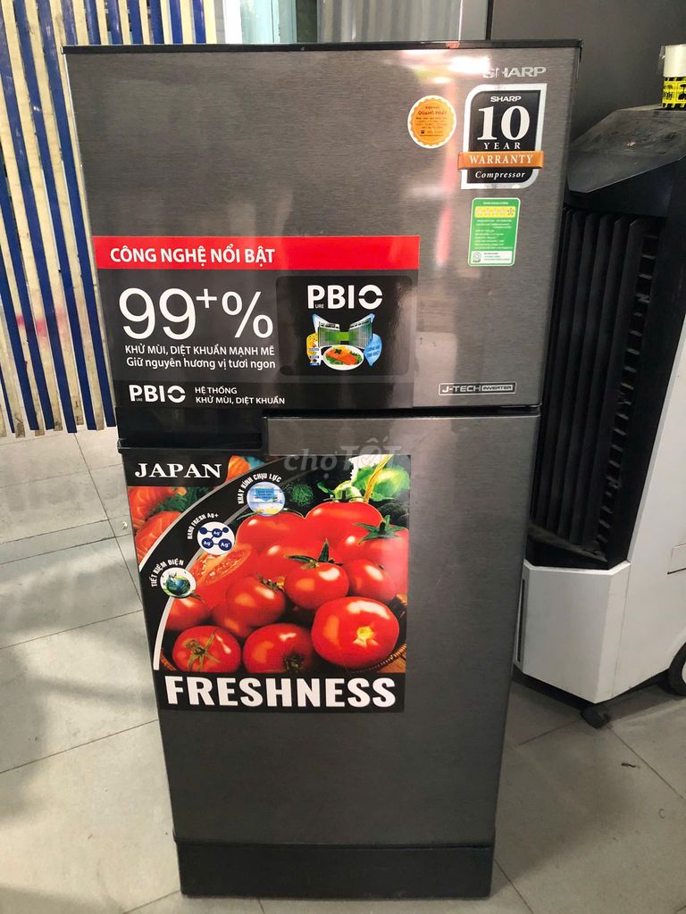 Tủ lạnh Sharp Inverter 165L SJ-X176E-DSS nhẹ điện