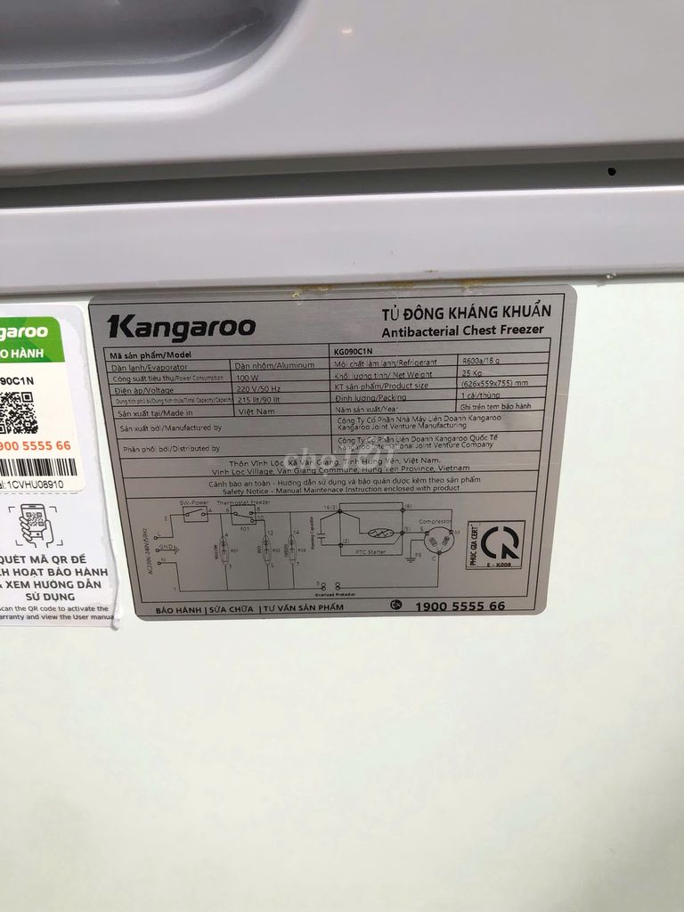 Tủ đông Kangaroo 90 lít KG090C1N - Hình ảnh 7