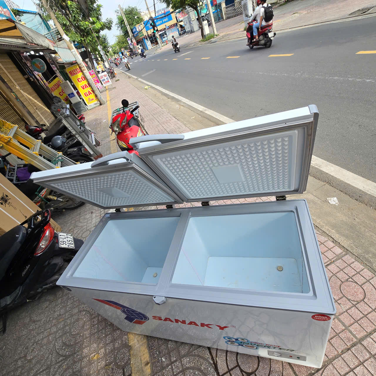 Tủ đông Sanaky VH-4099W3 280 lít 2 cửa zin mới 90% - FREE SHIP - Hình ảnh 4