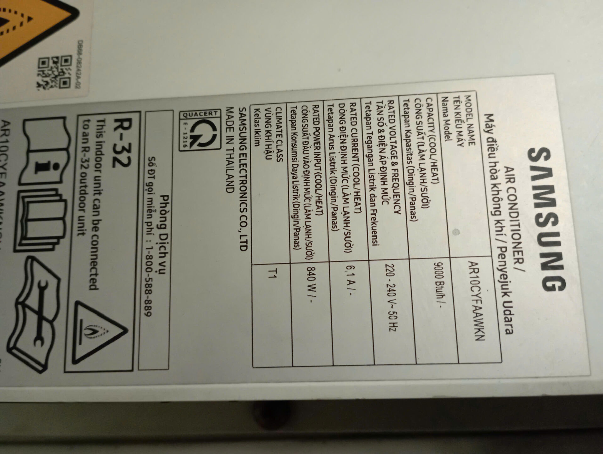 Máy Lạnh Samsung Inverter 1 HP AR10CYFAAWKN tiết kiệm điện Bao Công Lắp Đặt - Bảo hành 6 tháng - Hình ảnh 6