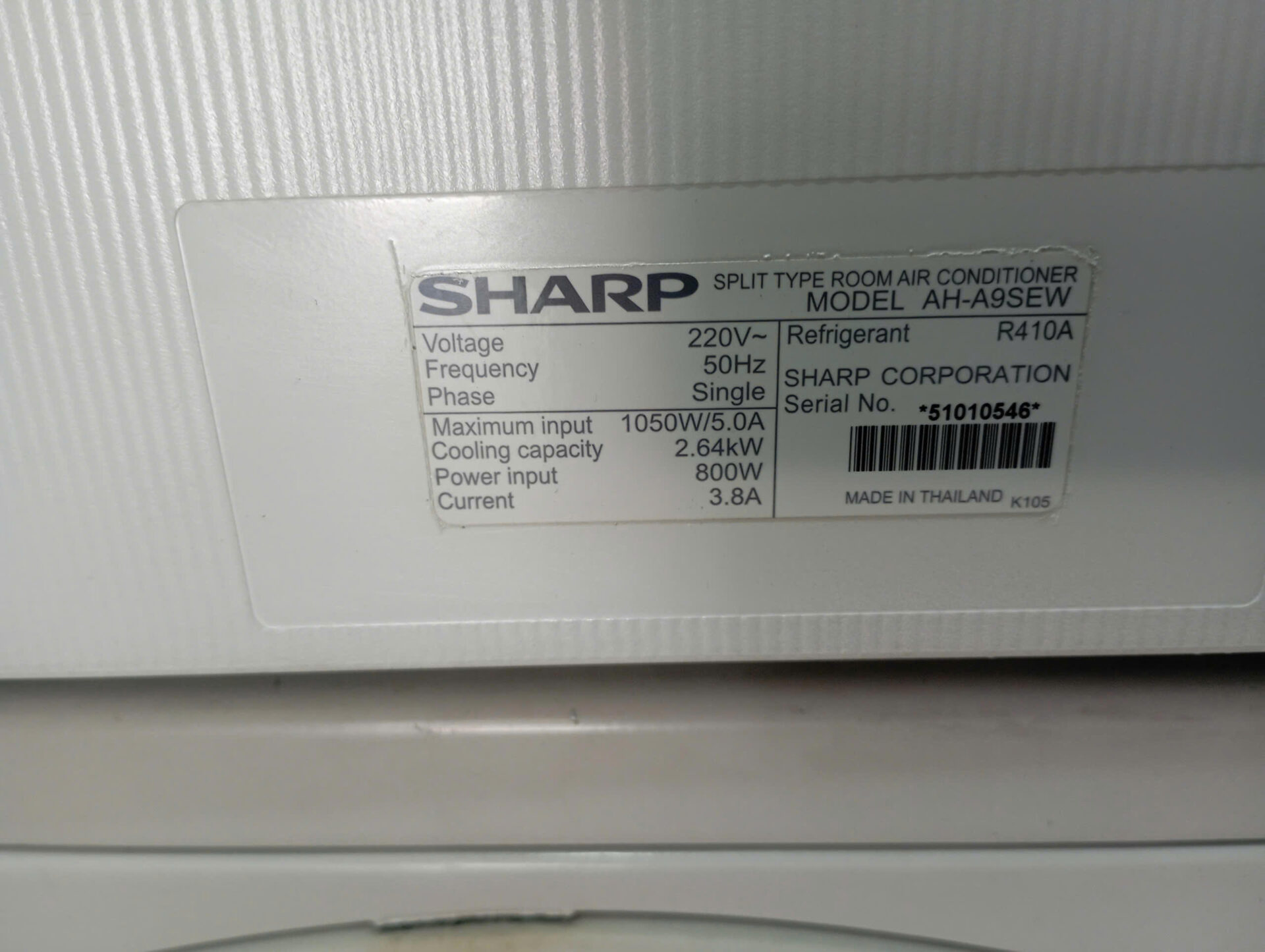 Máy lạnh Sharp 1HP AH-A9SEW Bao công lắp đặt - Hình ảnh 4