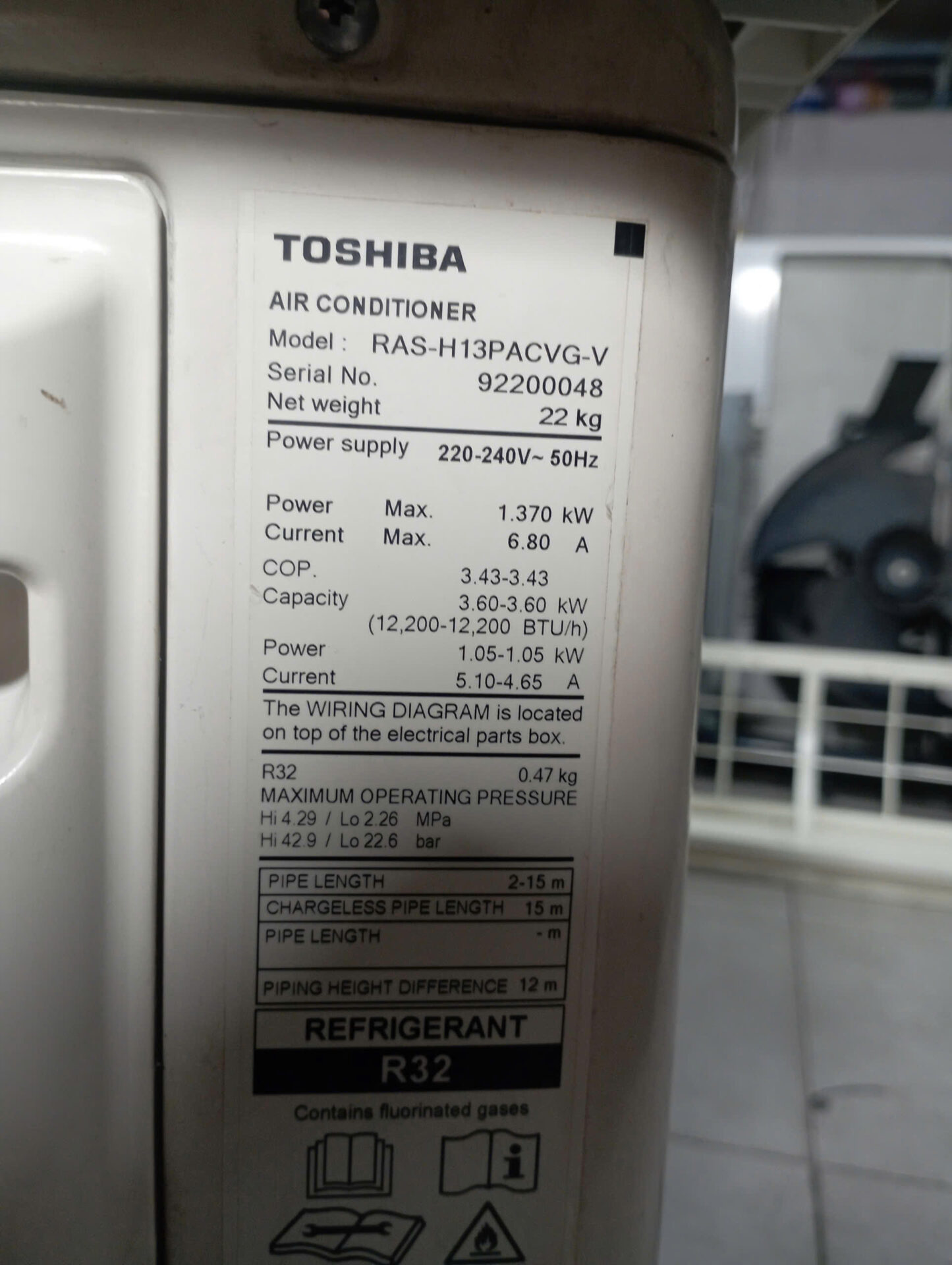 Máy lạnh Toshiba Inverter 1.5HP RAS-H13PKCVG-V - Hình ảnh 4