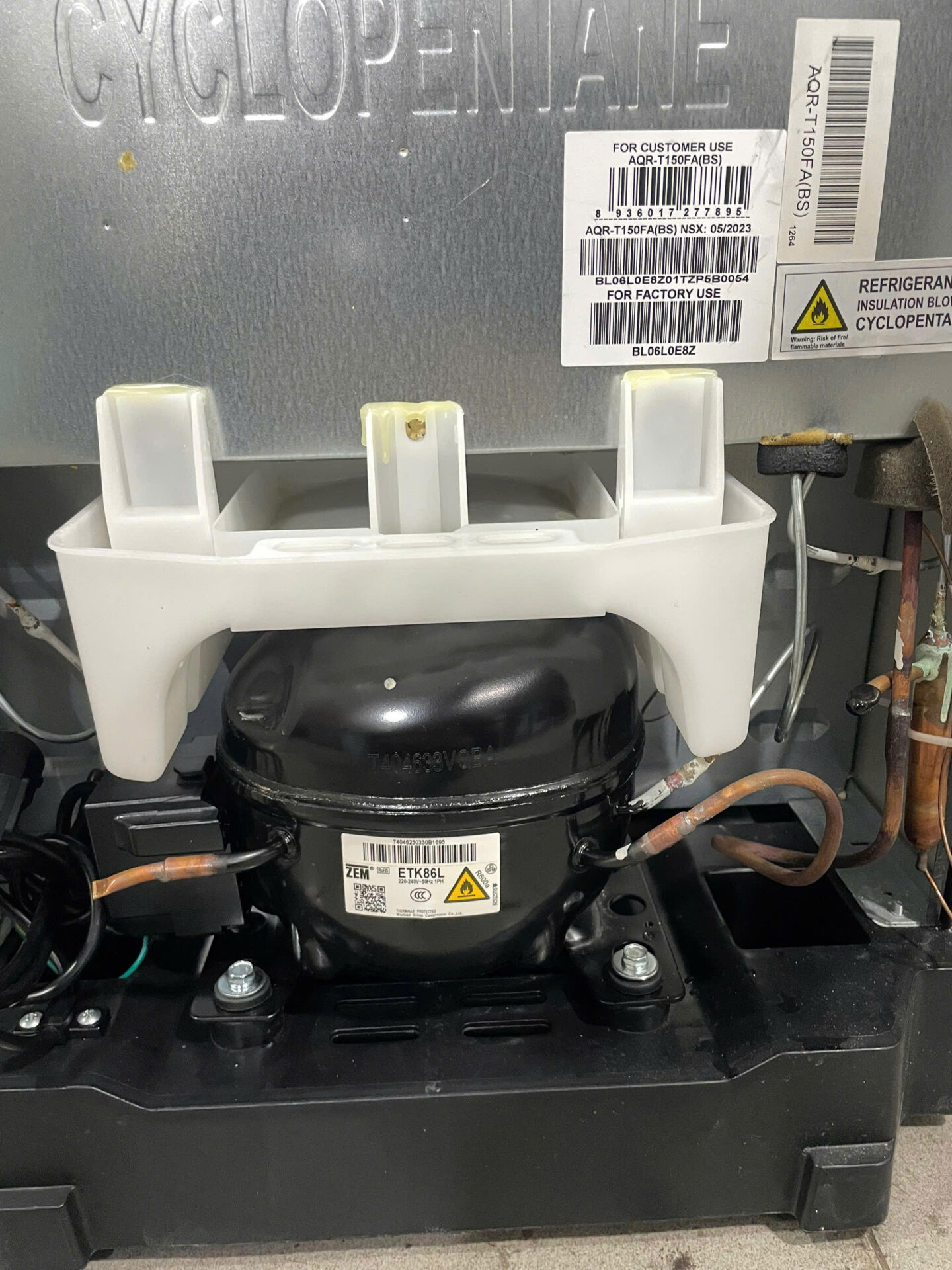 Tủ lạnh Aqua 130 lít AQR-T150FA lạnh nhanh bền bỉ - Miễn phí vận chuyển - Hình ảnh 7