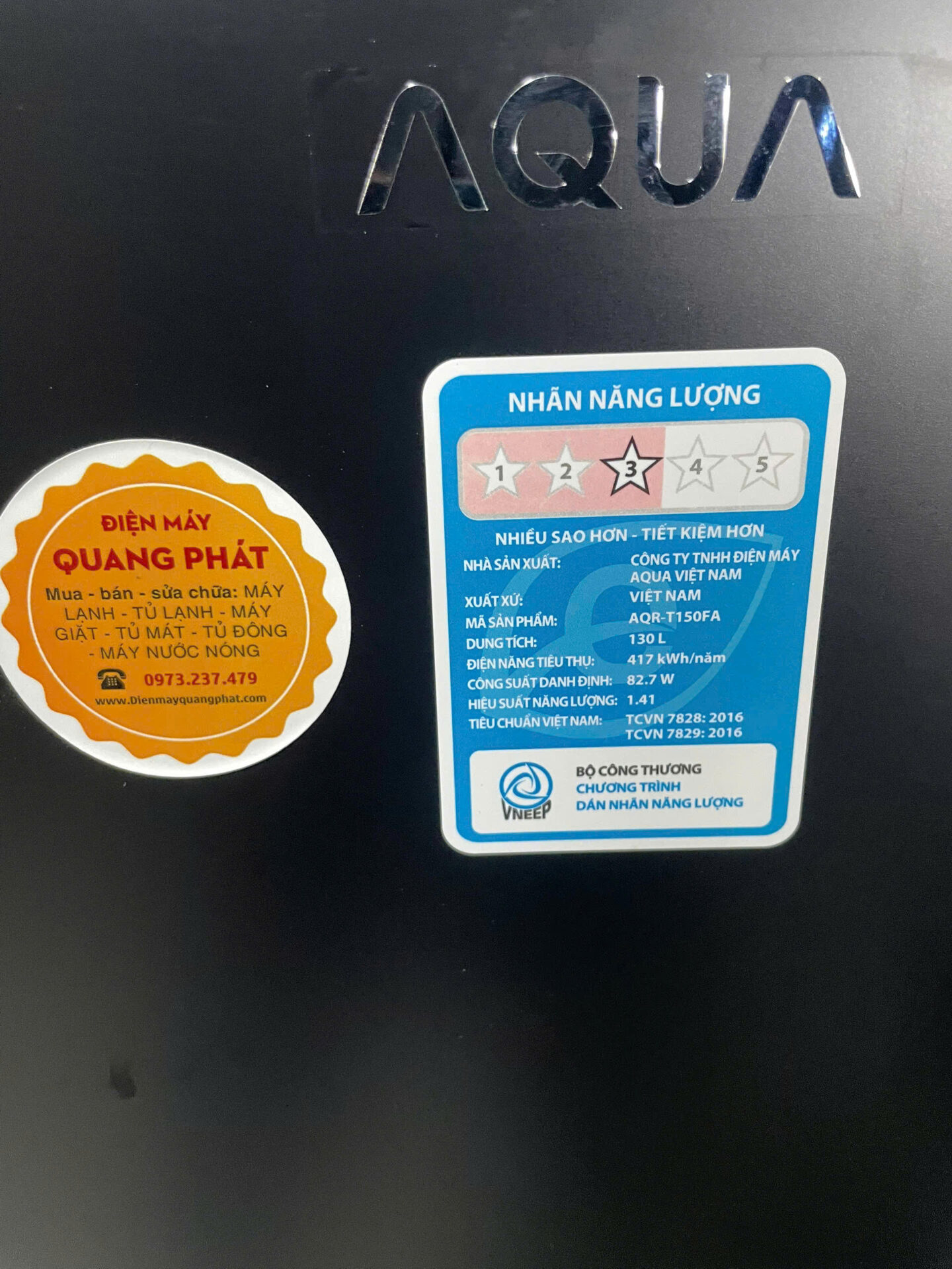 Tủ lạnh Aqua 130 lít AQR-T150FA lạnh nhanh bền bỉ - Miễn phí vận chuyển - Hình ảnh 8