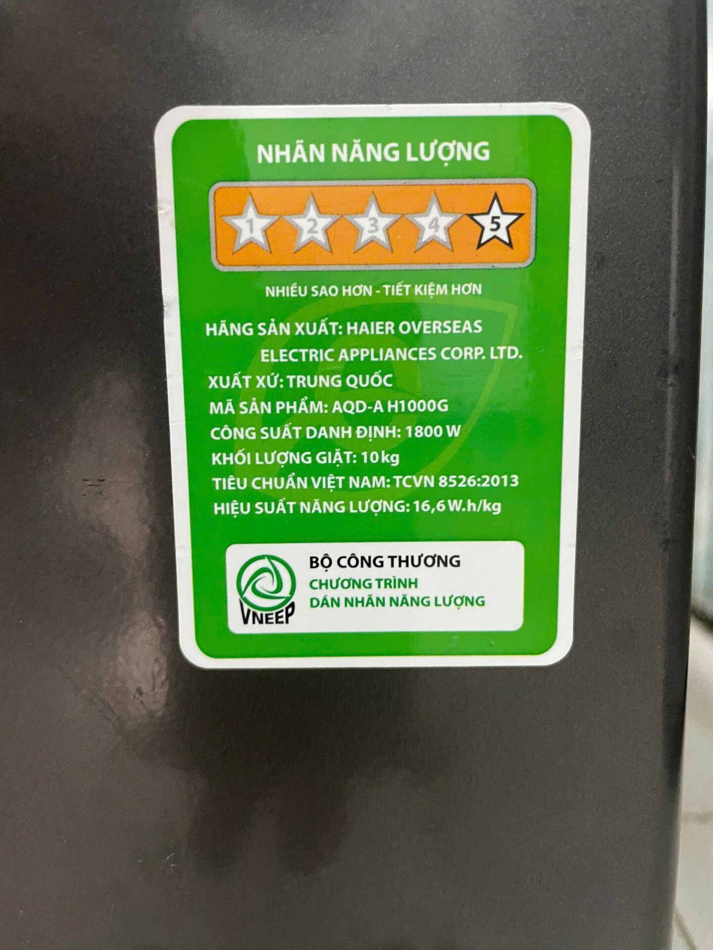 Máy Giặt Sấy Aqua Inverter 10/6 Kg AQD-AH1000G tiết kiệm điện - FREE SHIP - Hình ảnh 8