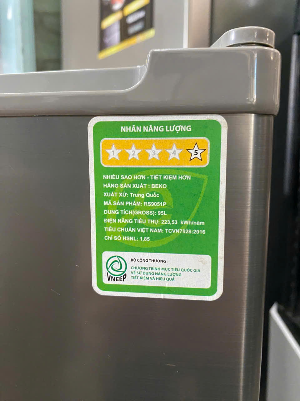 Tủ lạnh Beko 90L RS9051P bền bỉ nhẹ điện - FREESHIP - Hình ảnh 8