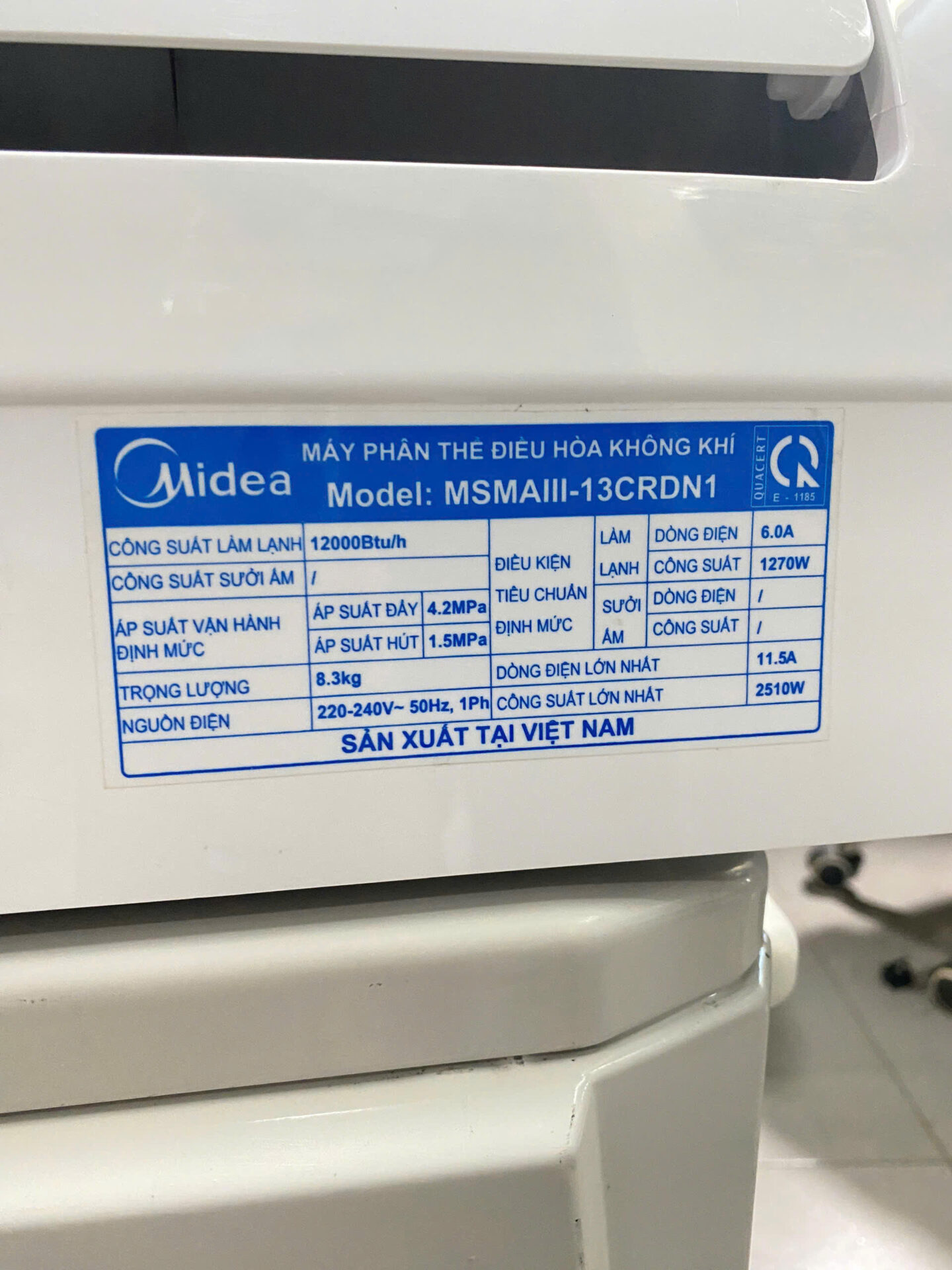Máy lạnh Midea Inverter 1.5HP MSMAIII-13CRDN1 tiết kiệm điện - Bao công lắp đặt - Hình ảnh 6