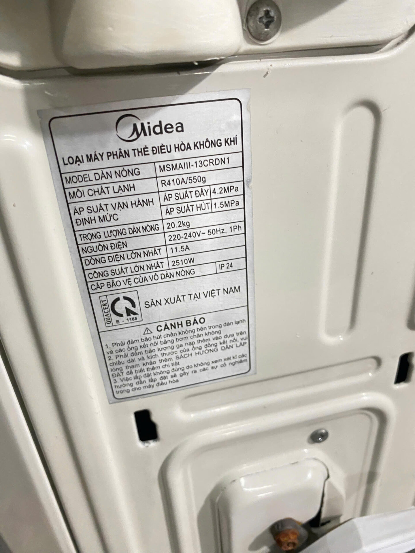 Máy lạnh Midea Inverter 1.5HP MSMAIII-13CRDN1 tiết kiệm điện - Bao công lắp đặt - Hình ảnh 7