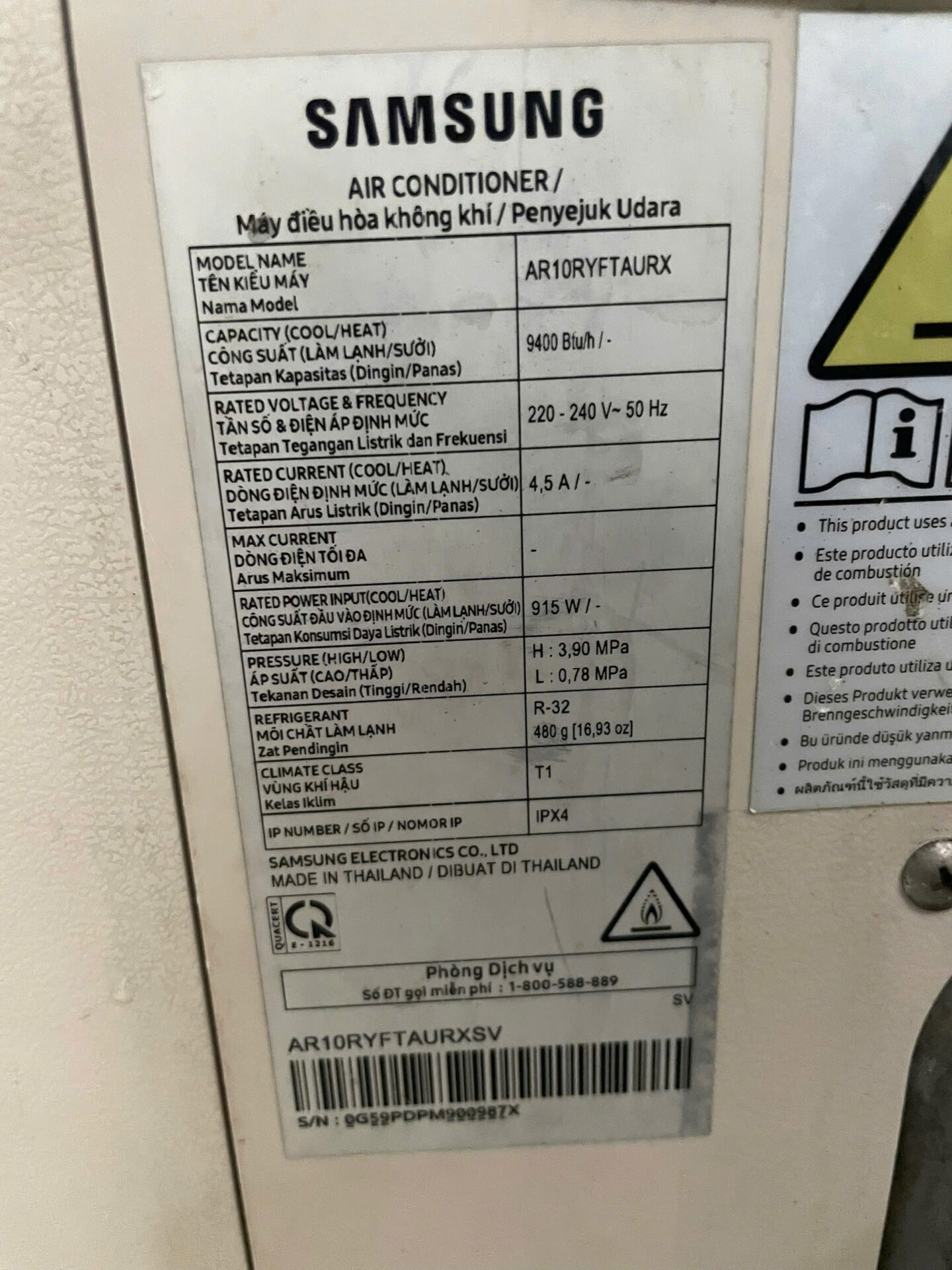 Máy lạnh Samsung Inverter 1HP AR10RYFTAURN tiết kiệm điện - Bao công lắp - Hình ảnh 8