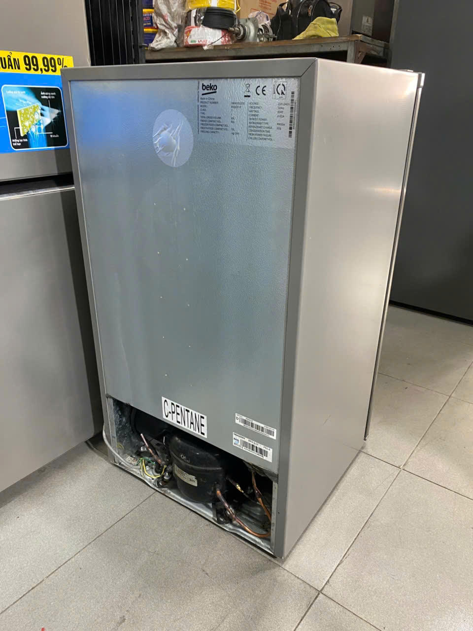 Tủ lạnh Beko 90L RS9051P bền bỉ nhẹ điện - FREESHIP - Hình ảnh 7