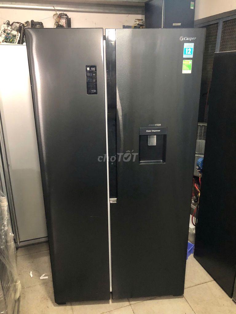 Tủ lạnh Casper Inverter 551L RS 575VBW Date 2022
