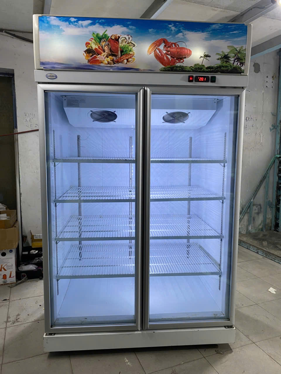 Tủ đông đứng Suzushii lạnh nhanh, bền bỉ -FreeShip