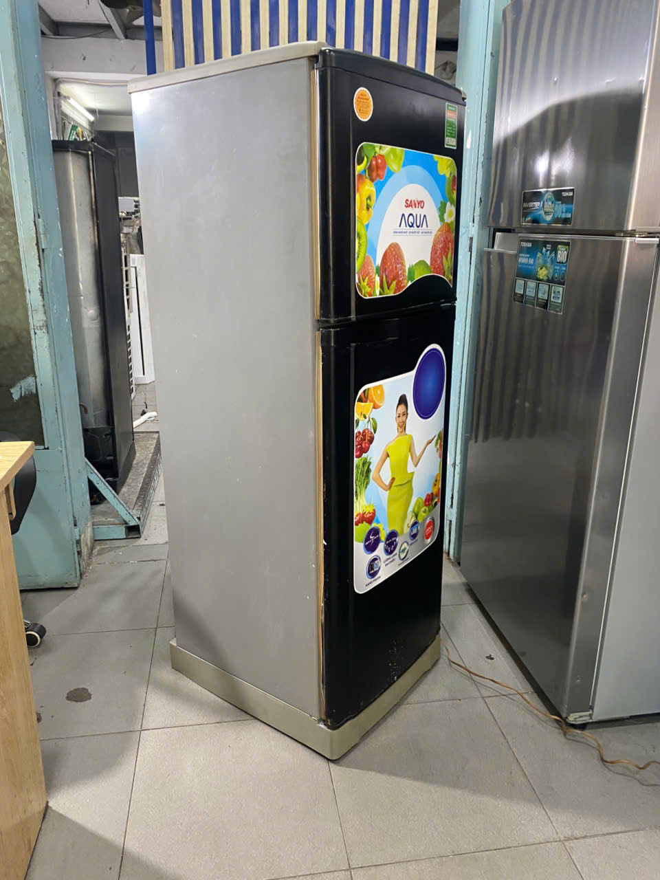 Tủ lạnh Sanyo 130L ZIN khử mùi diệt khuẩn FreeShip - Hình ảnh 4
