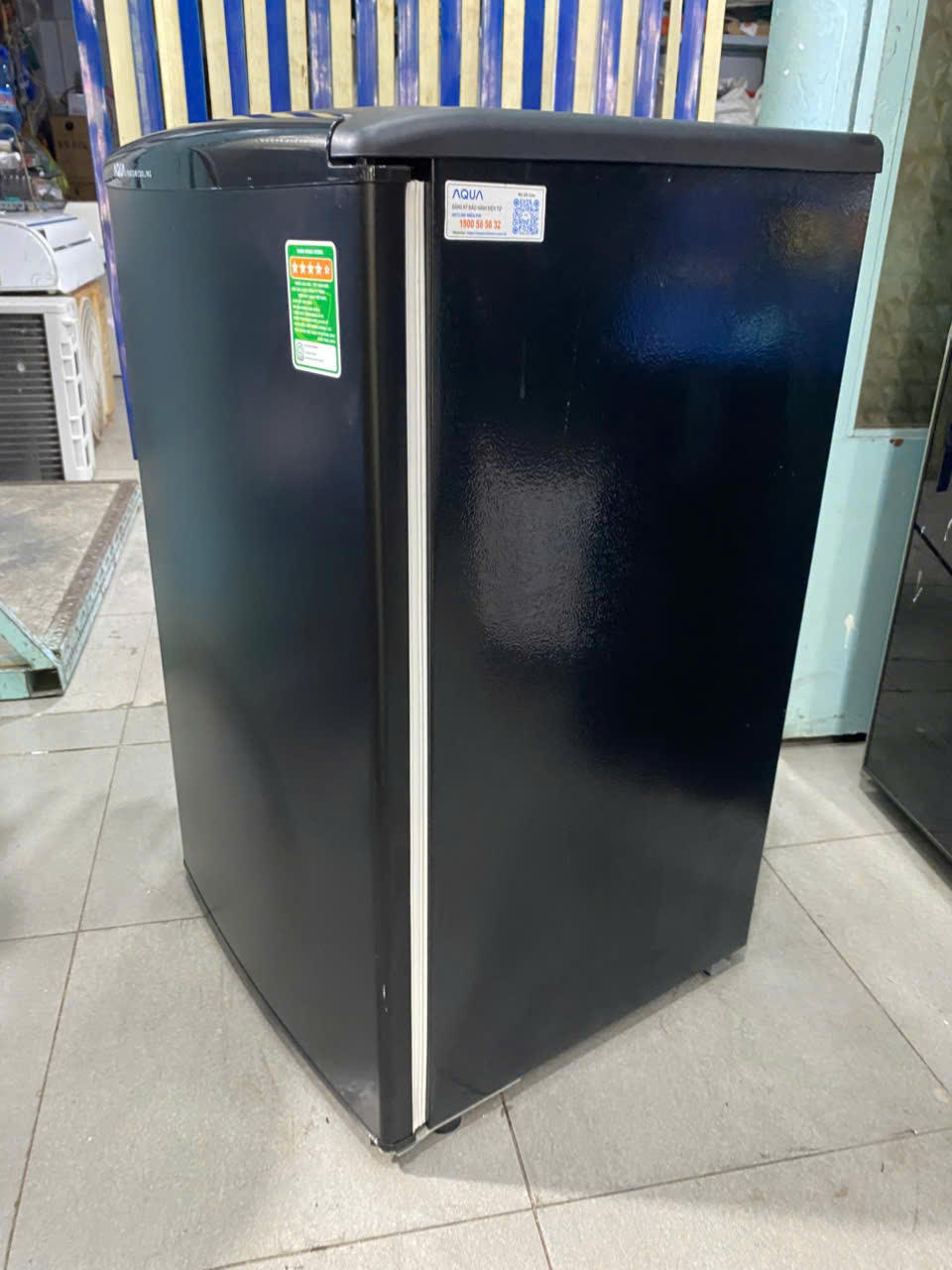 Tủ lạnh Aqua 90 lít AQR-D99FA zin mới 95% nhẹ điện - FreeShip - Hình ảnh 5