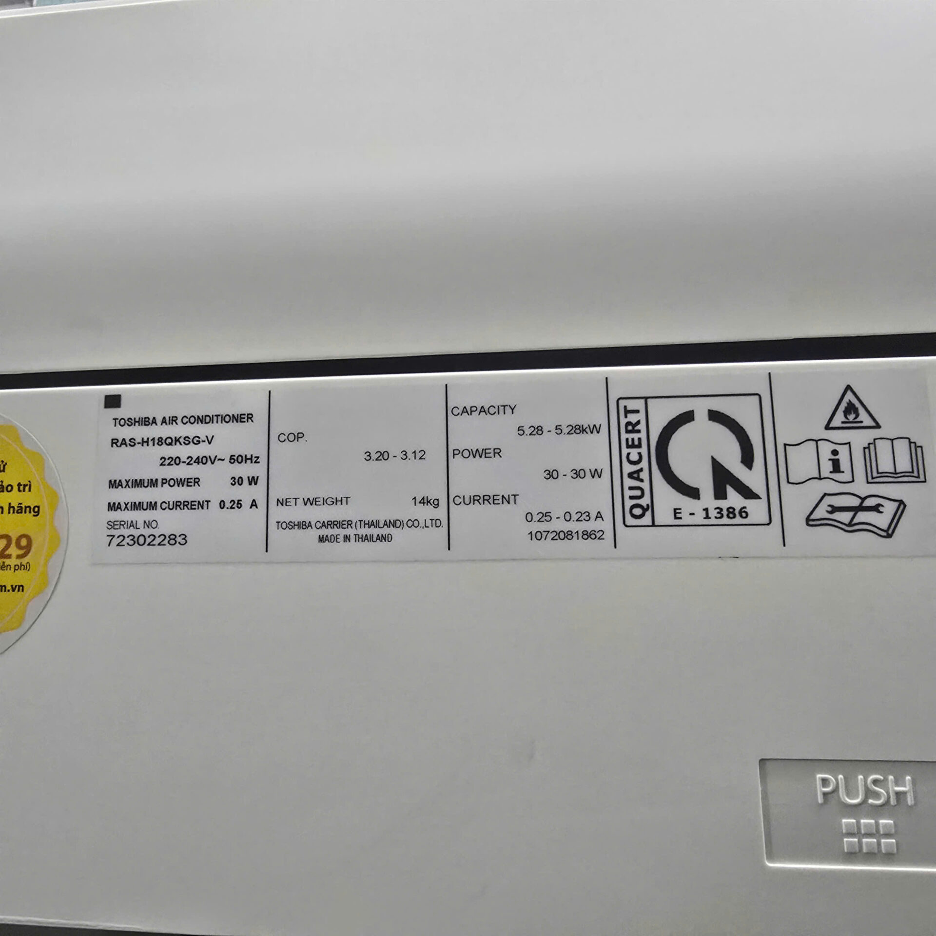 Máy lạnh Toshiba 2HP Thái Lan bền bỉ, Bao công lắp - Hình ảnh 7