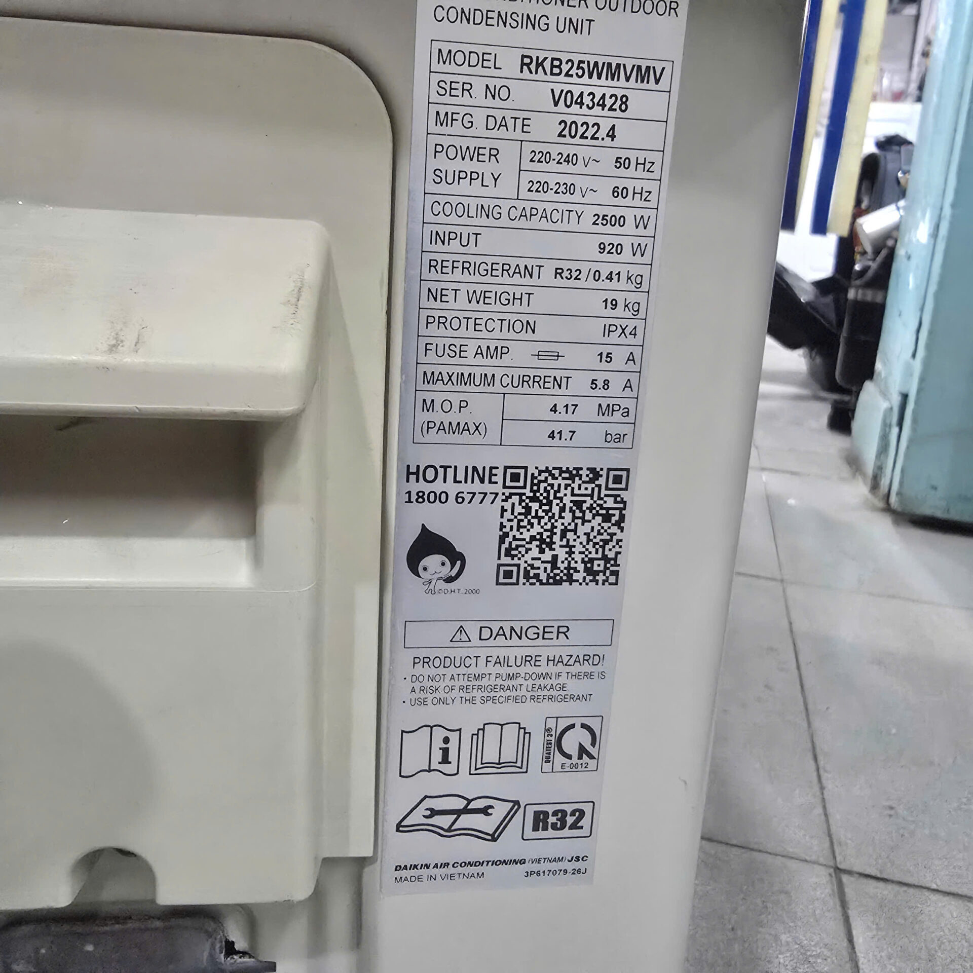 Máy lạnh Daikin Inverter 1HP FTKB25WMVMV - Hình ảnh 7