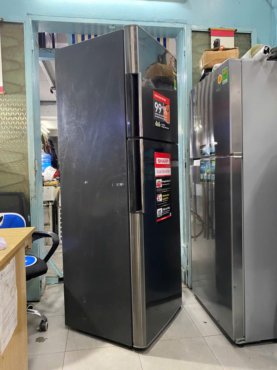 Tủ lạnh sharp 342L inverter zin đẹp tiết kiệm điện FreeShip - Hình ảnh 4