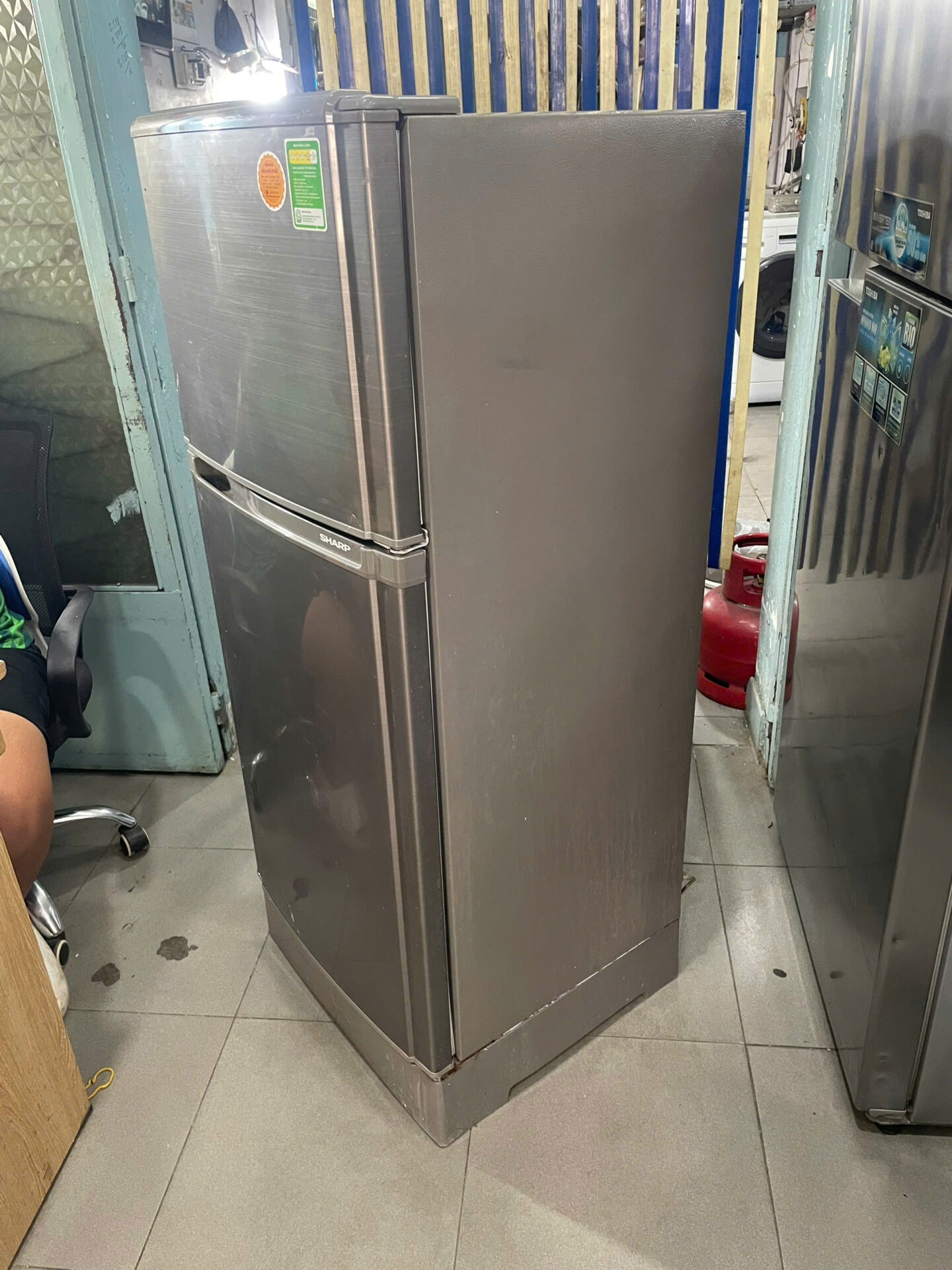 Tủ lạnh sharp 165 lít làm đá nhanh, ko đóng tuyết FreeShip - Hình ảnh 5