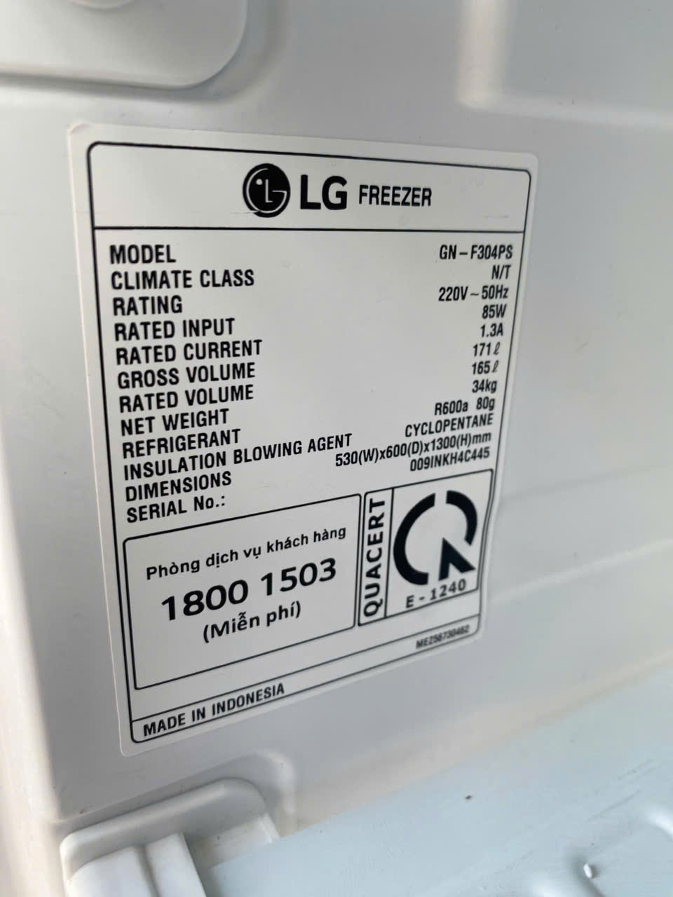 Tủ đông LG 165 lít Inverter nhẹ điện FreeShip - Hình ảnh 7