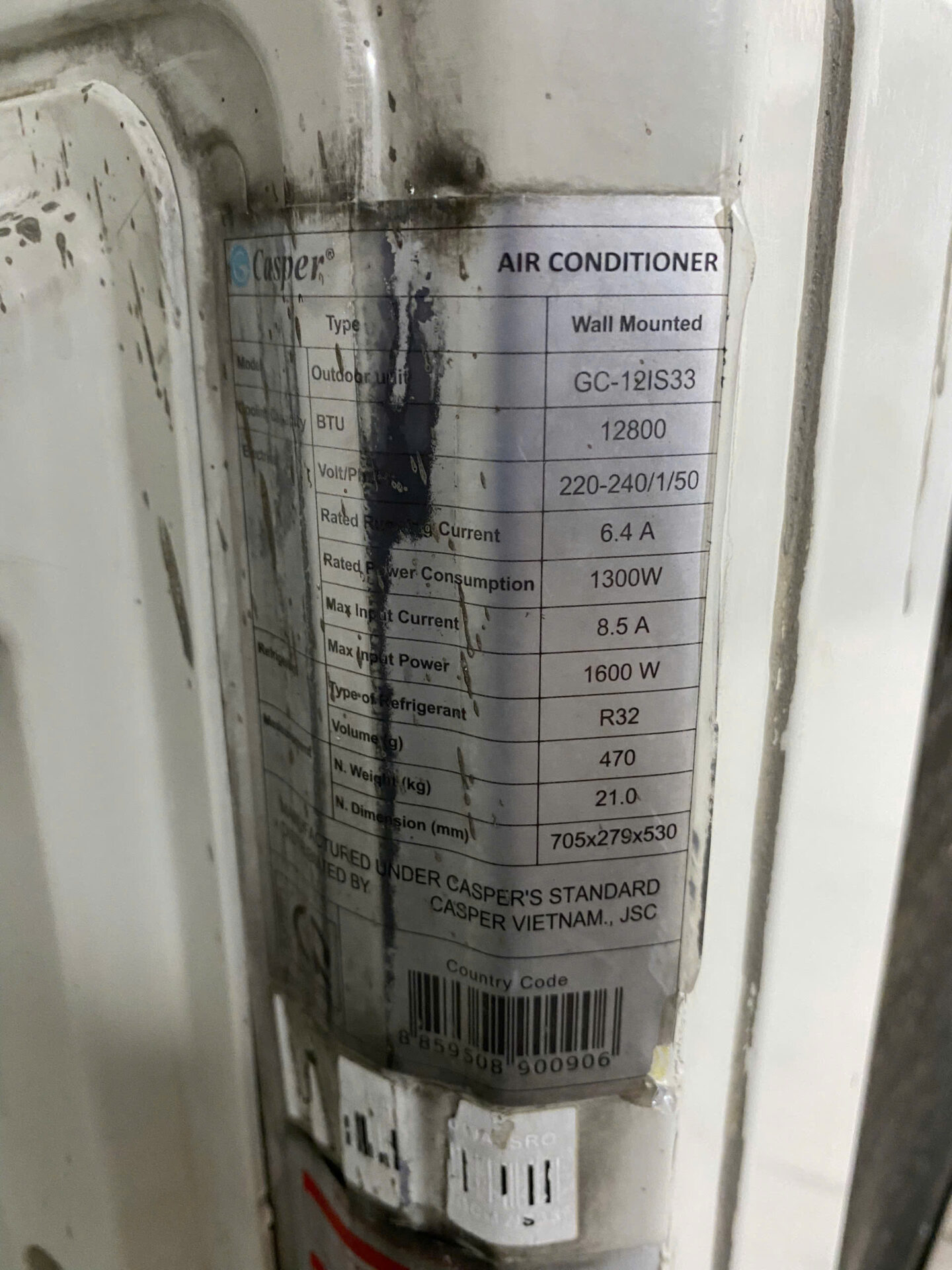 Máy lạnh Casper 1.5HP Inverter GC-12IS33 Tiết kiệm điện - Hình ảnh 7