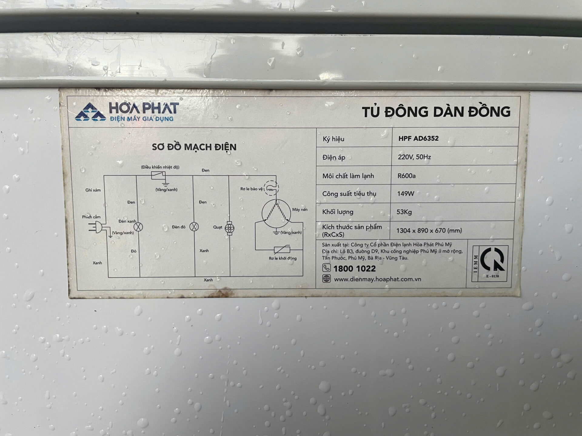 Tủ đông Hòa Phát 352 lít HPF AD6352 - Free Ship - Hình ảnh 7