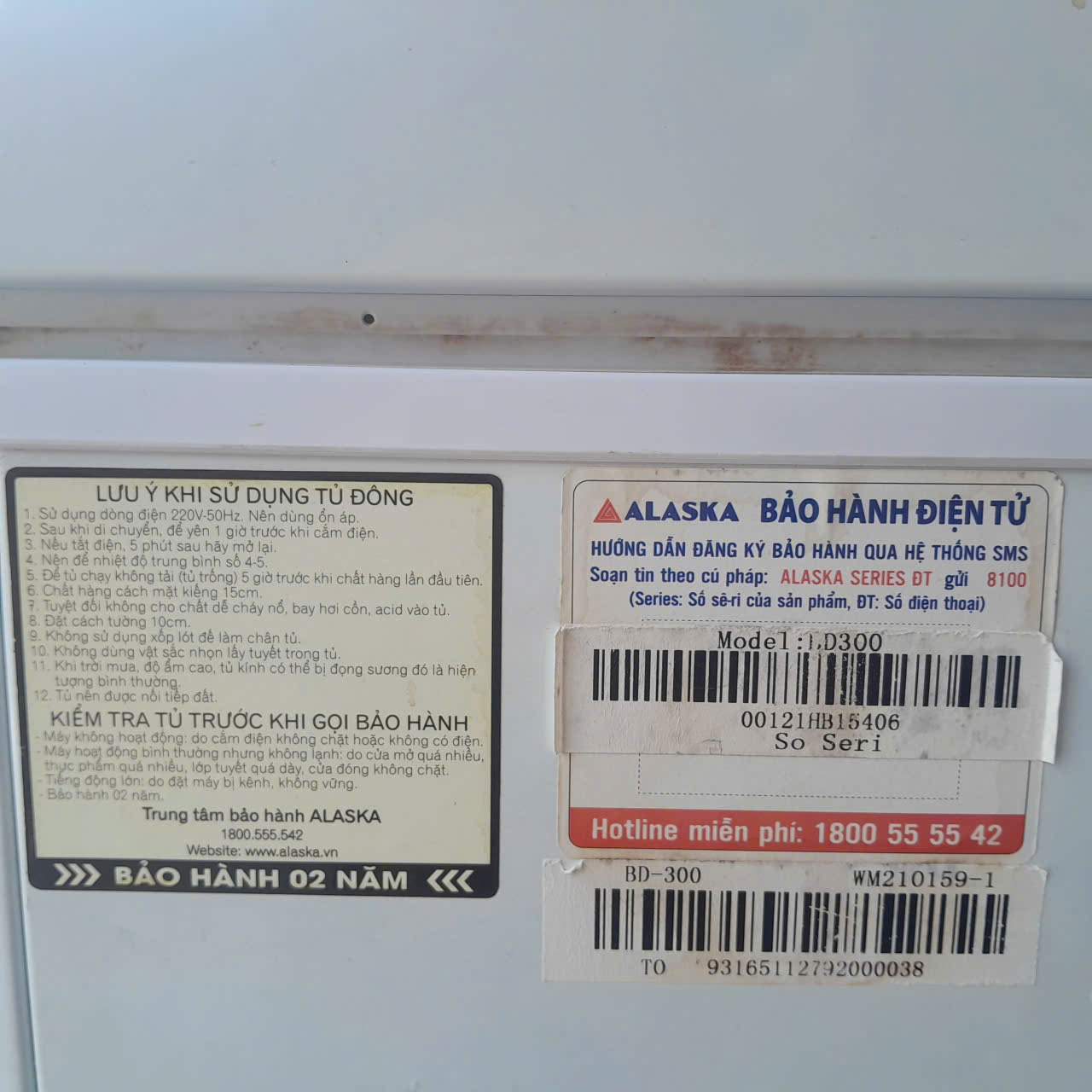 Tủ đông Alaska 205 lít BD-300 zin mới 90% nhẹ điện FreeShip - Hình ảnh 9