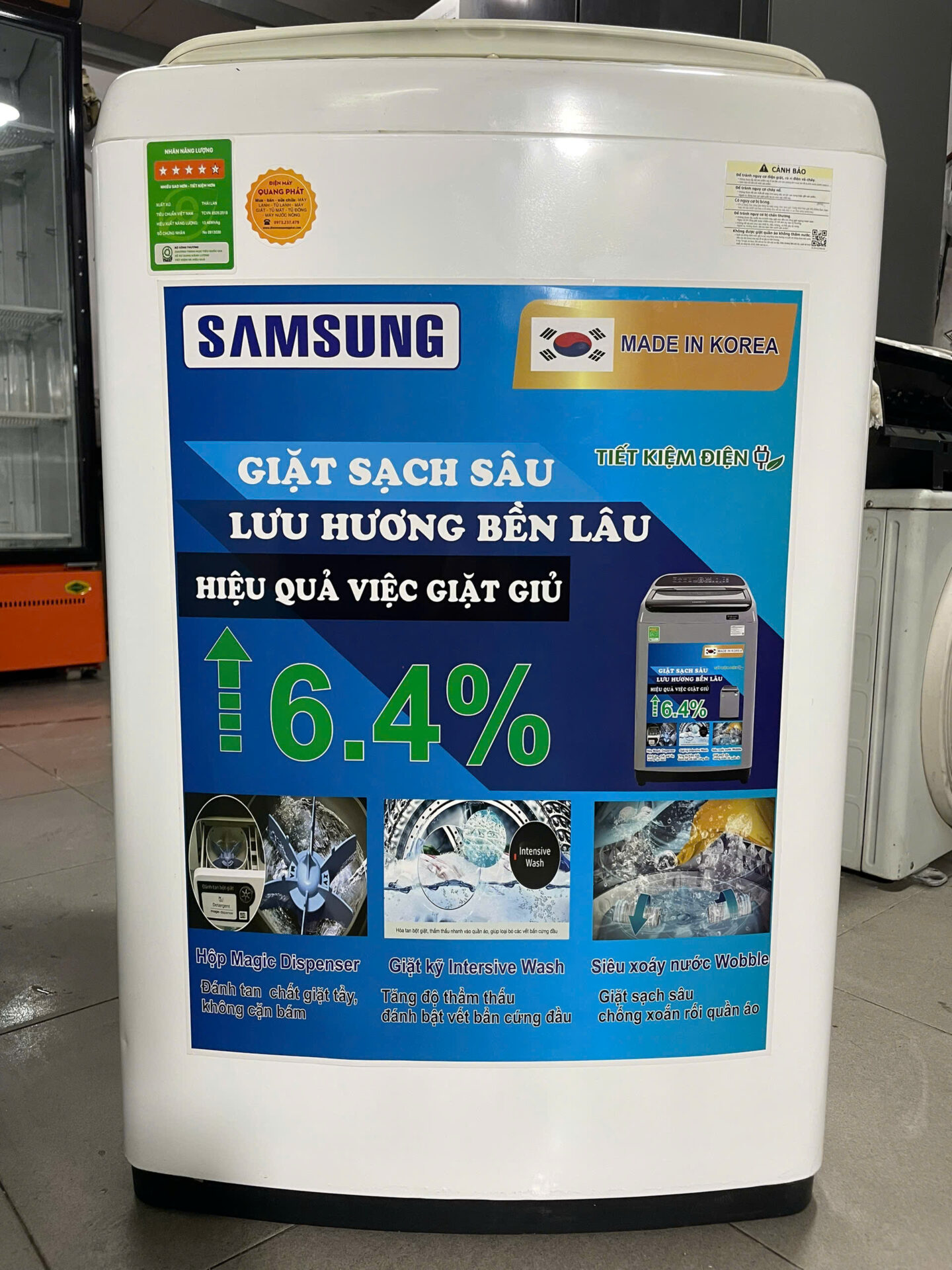 Máy giặt Samsung 7.2kg - Free Ship & lắp đặt