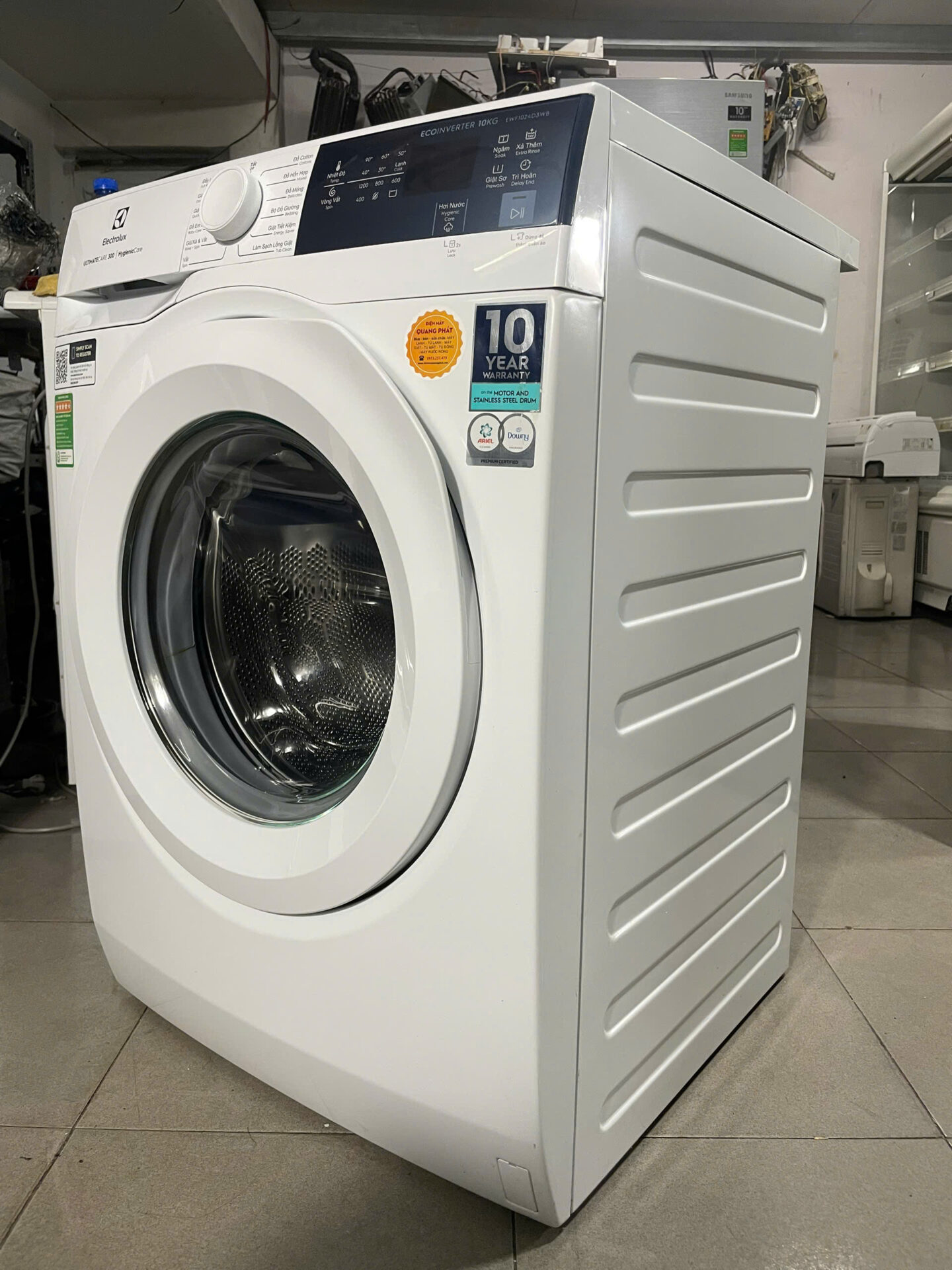 Máy giặt Electrolux 10kg Inverter - Free Ship - BH 12th - Hình ảnh 5