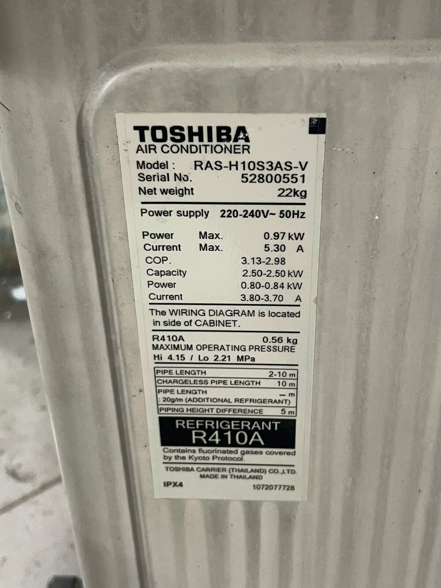 Máy lạnh Toshiba 1HP - Bao công lắp đặt - Hình ảnh 8