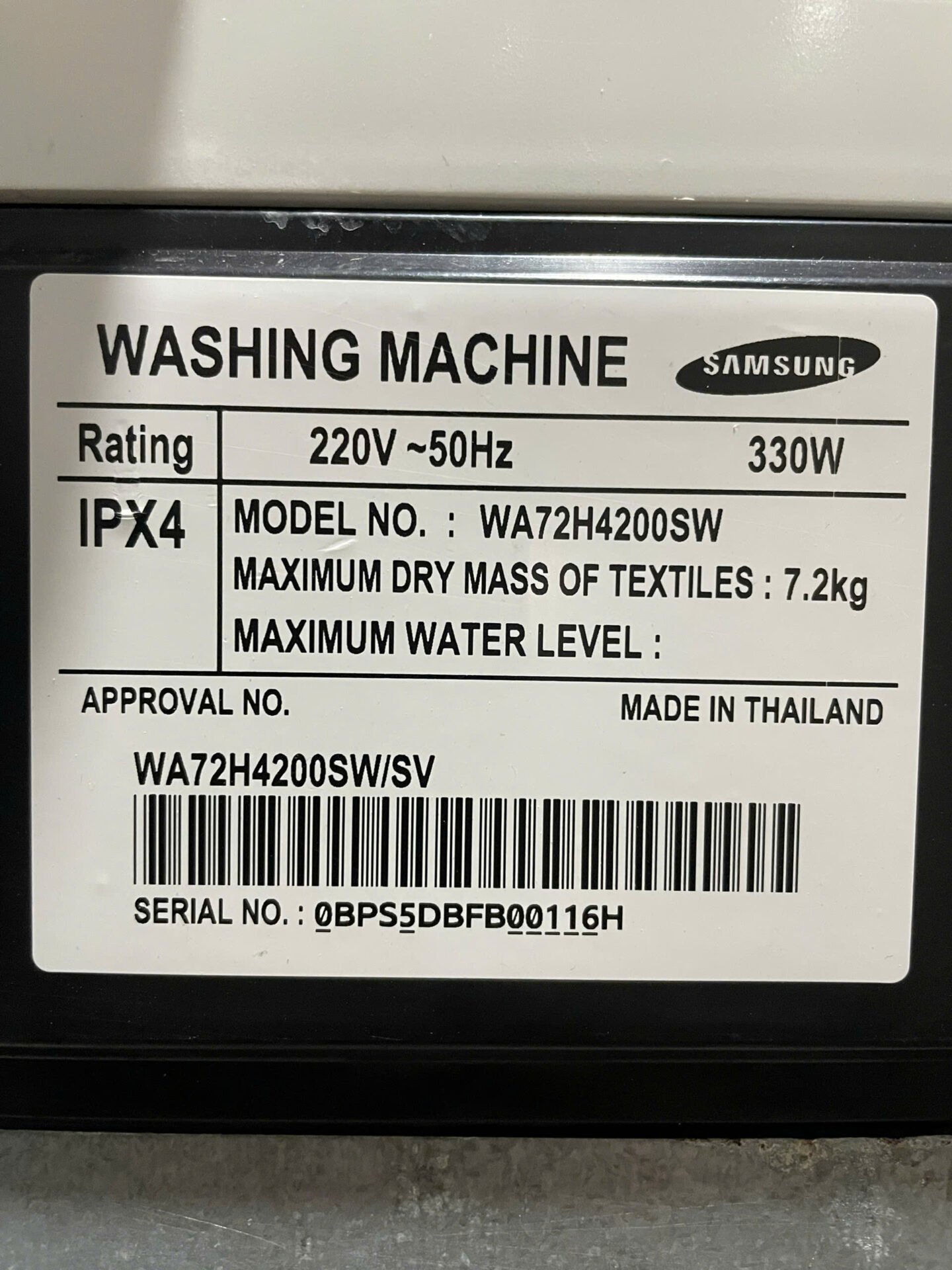 Máy giặt Samsung 7.2kg - Free Ship & lắp đặt - Hình ảnh 8