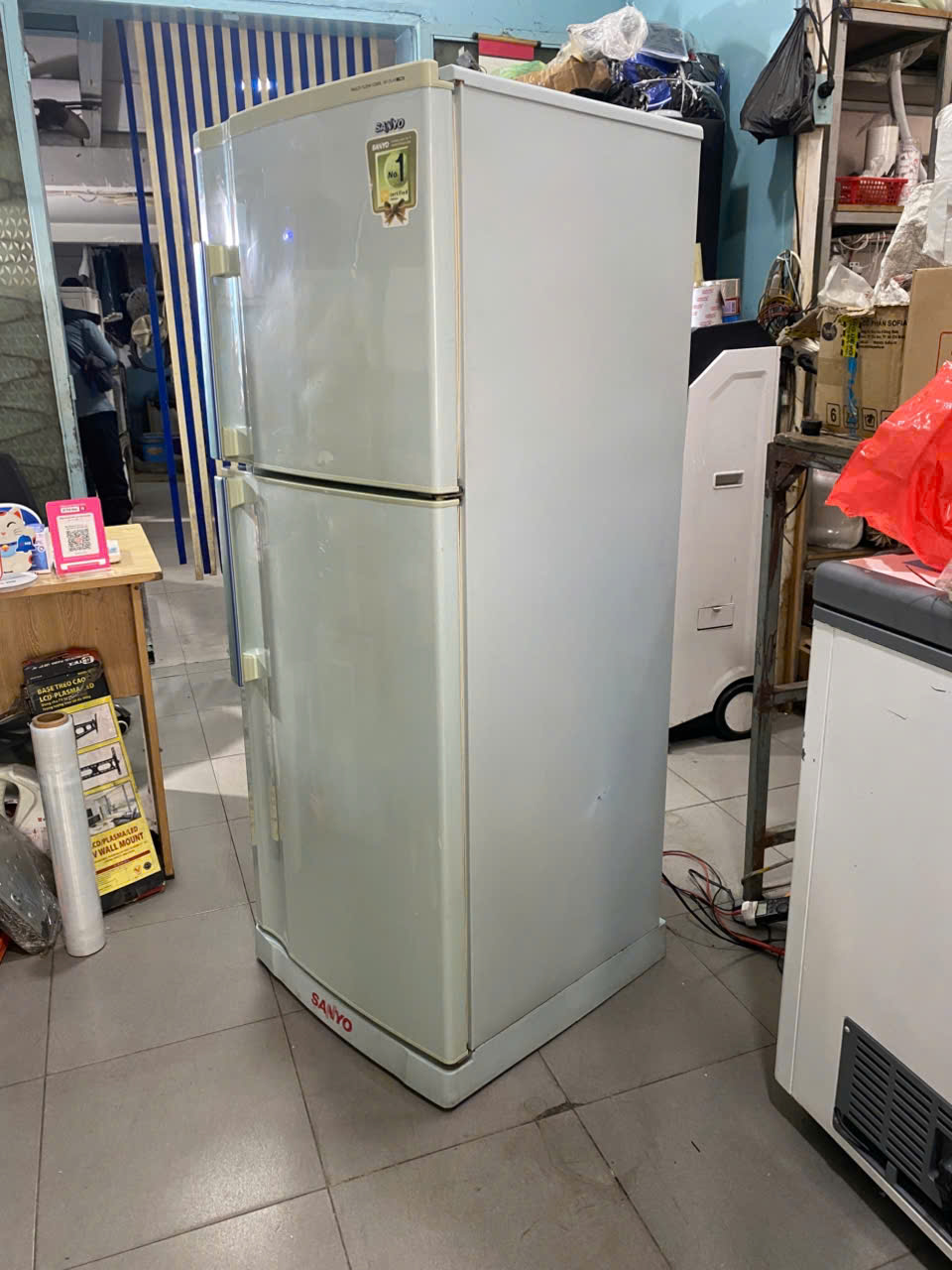 Tủ lạnh Sanyo 250 lít Ko đóng tuyết - Free Ship - Hình ảnh 5