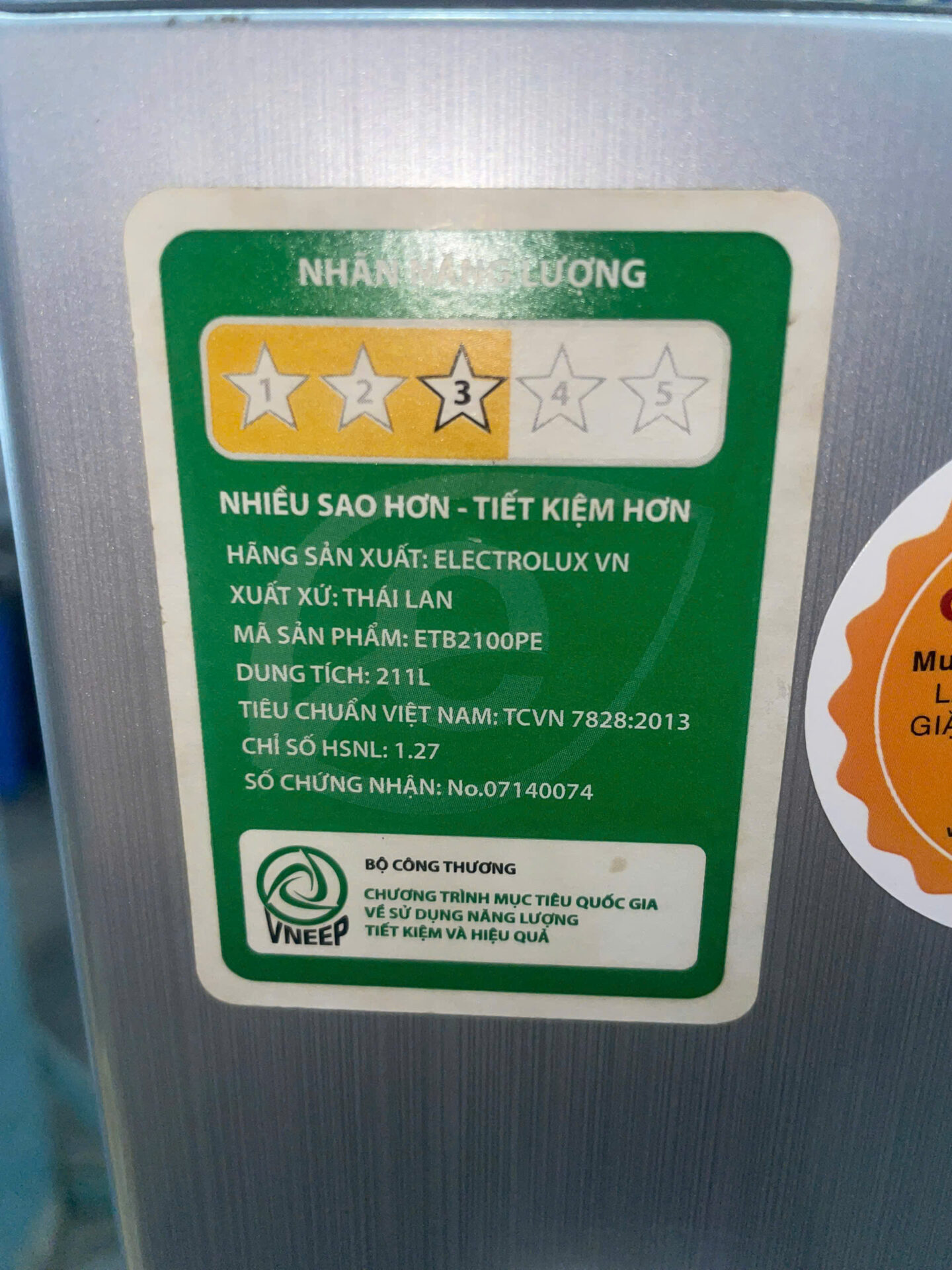 Tủ lạnh Electrolux 211 lít ThaiLan Bền bỉ FreeShip - Hình ảnh 8