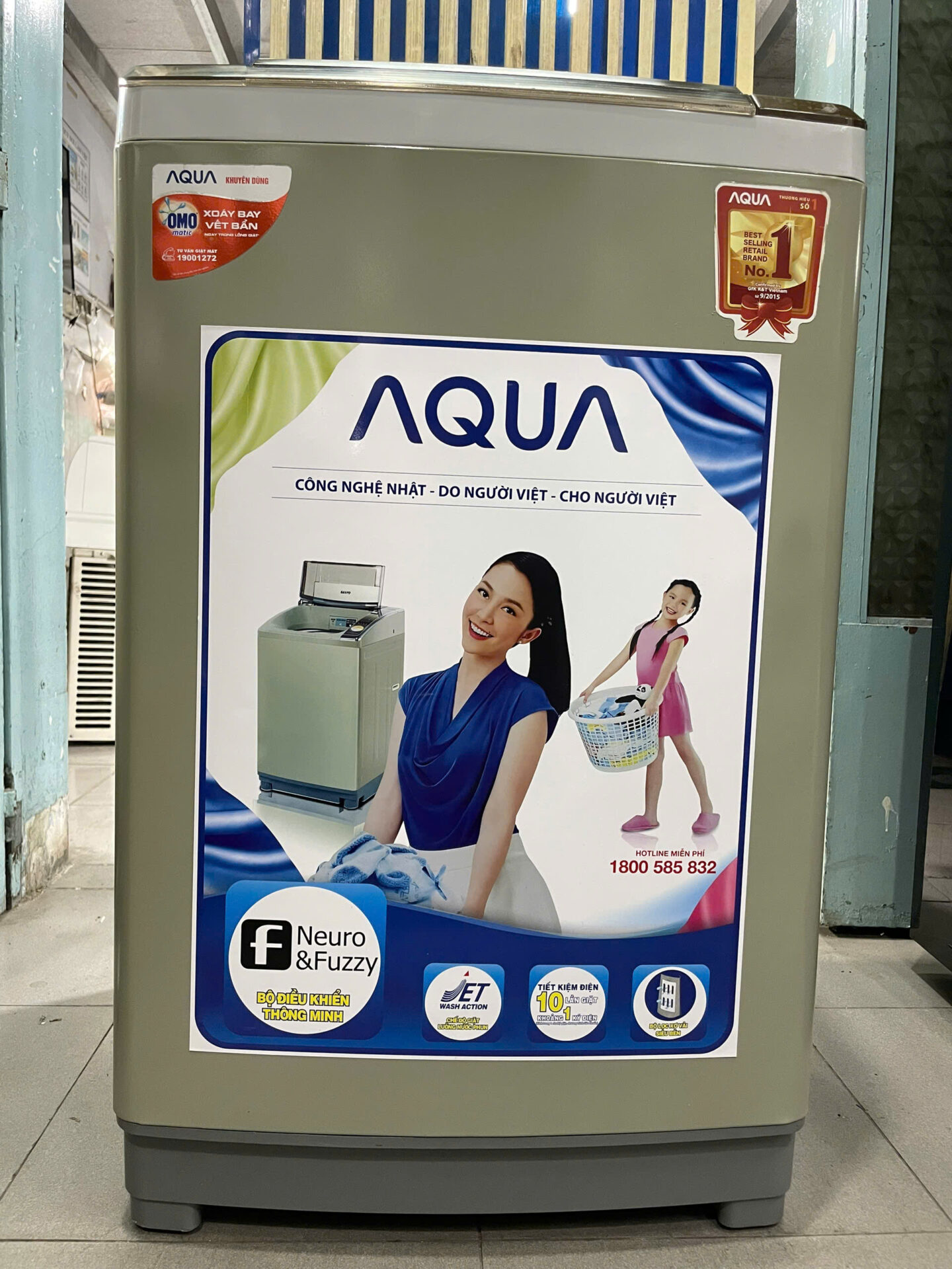 Máy giặt Aqua 9kg - Free Ship & lắp đặt