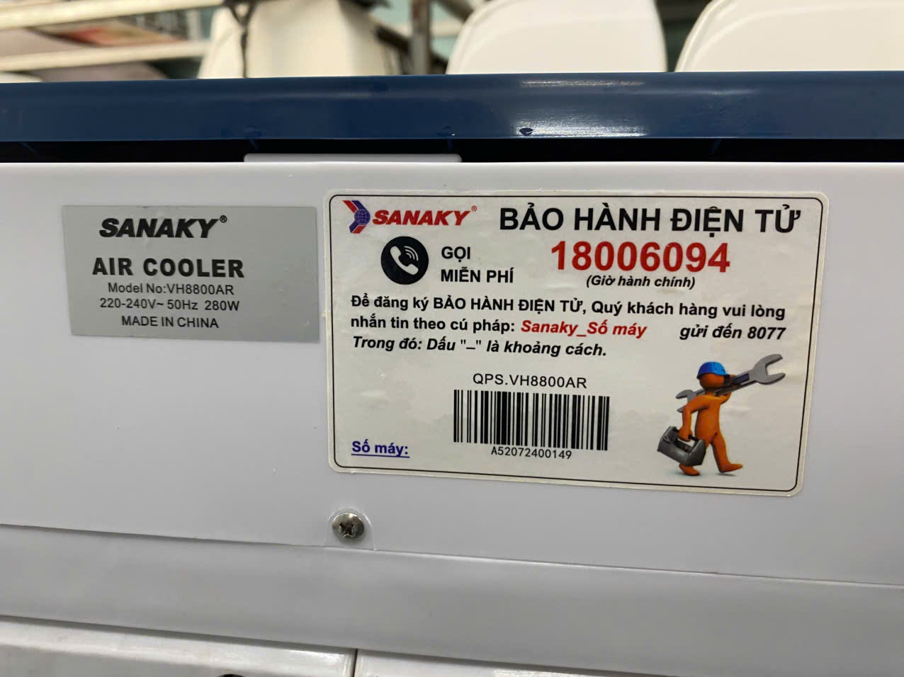 Quạt điều hòa Sanaky VH8800AR BH hãng T02/2027 - FreeShip - Hình ảnh 7