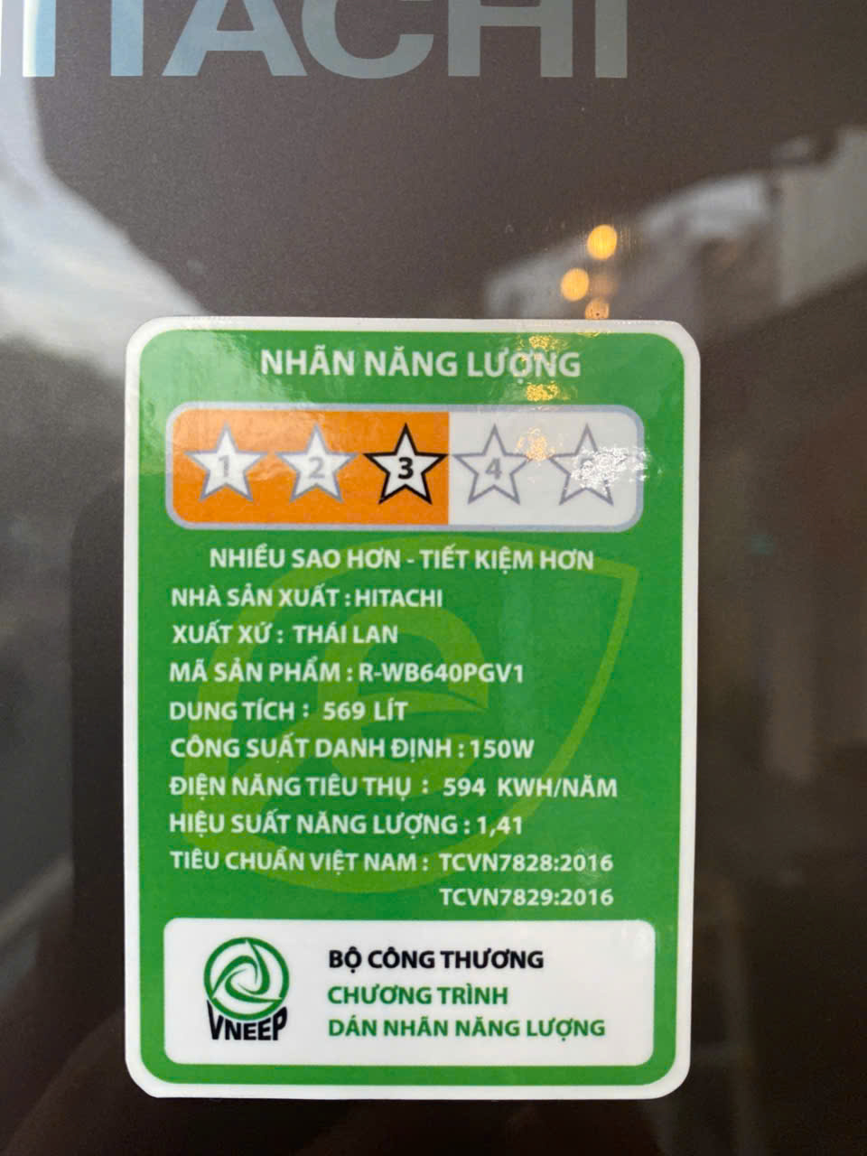 Tủ lạnh Hitachi 569 lít Inverter R-WB640PGV1 Mới 99% - Hình ảnh 7